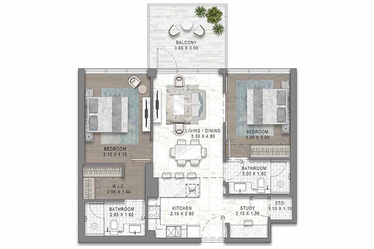DAMAC District Floor Plan