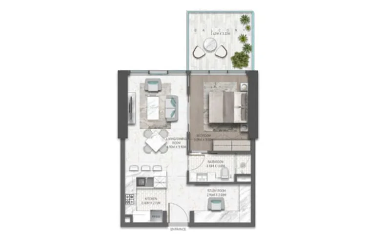 Damac Golf Greens Floor Plan