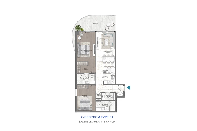 DAMAC Lagoon Townhouse Floor Plan