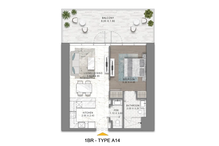 DAMAC Safa Gate Floor Plan