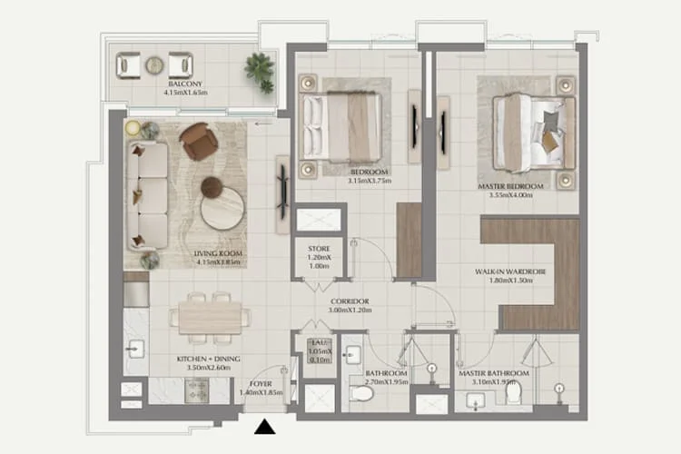 Emaar Terra Gardens Floor Plan
