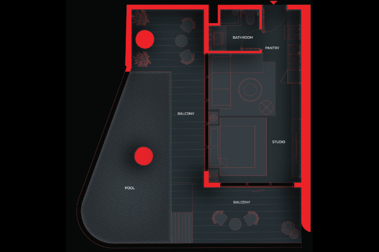 Tonino Lamborghini Residences Site Layout