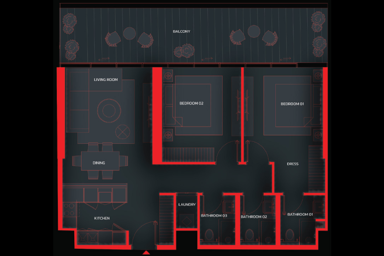 Tonino Lamborghini Residences Floor Plan